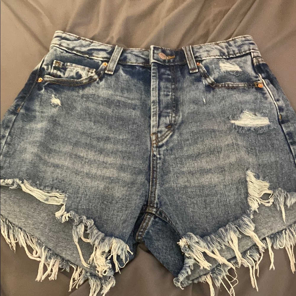 Distressed Denim Women's Shorts